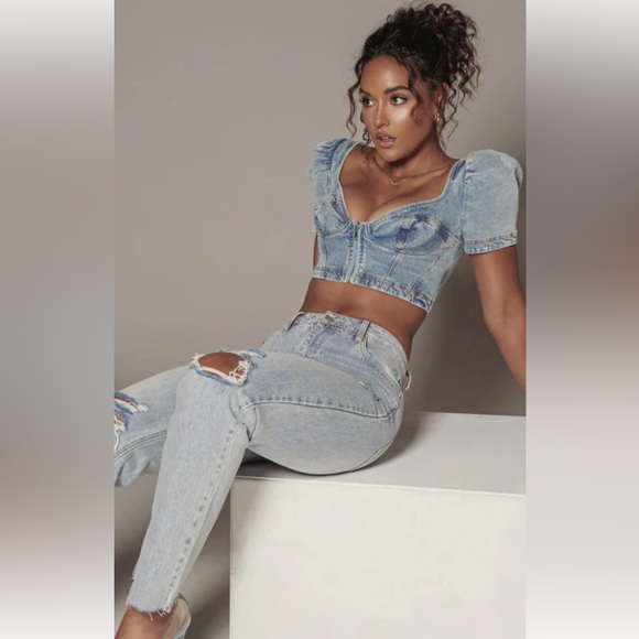 JULXLABEL - Cali Dreaming denim pants Sz. S - Picture 4 of 5